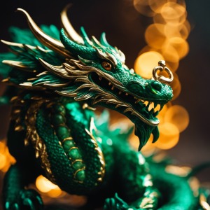 An image showcasing the enchanting Dragon Balm: vibrant hues of emerald and gold entwined with delicate wisps of smoke, evoking an ethereal aura