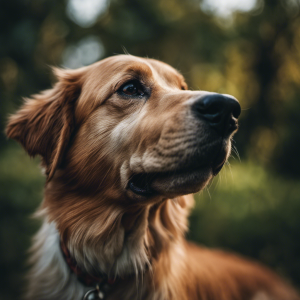 An image showcasing a close-up view of a dog's patchy, inflamed skin